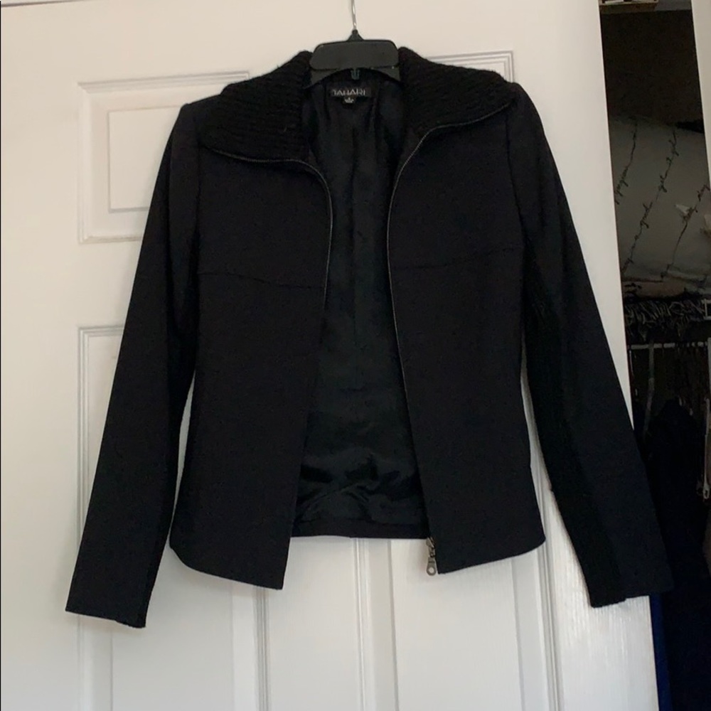 Cute sporty jacket color : Black Size: 4